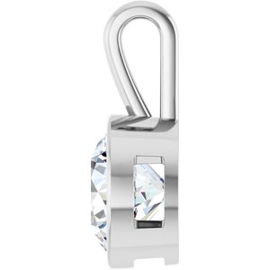 14K X1 White Gold 15 mm Round Charm/Pendant Mounting – image 5