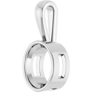 Sterling Silver 11x9 mm Oval Charm/Pendant Mounting – image 4