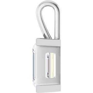 10K White Gold 15x13 mm Emerald Charm/Pendant Mounting – image 5