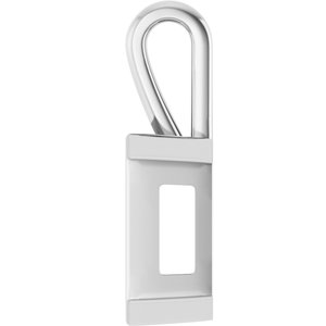 10K White Gold 15x13 mm Emerald Charm/Pendant Mounting – image 6