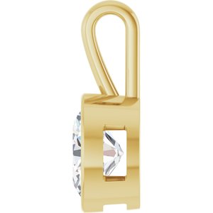 14K Yellow Gold 11x9 mm Oval Charm/Pendant Mounting – image 5