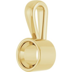 10K Yellow Gold 5.2 mm Round Charm/Pendant Mounting – image 4