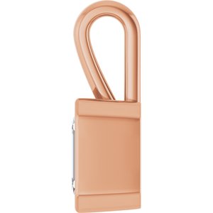 14K Rose Gold 6.5x4.5 mm Emerald Charm/Pendant Mounting – image 5