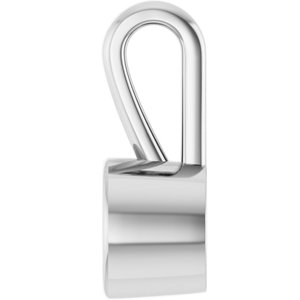 14K X1 White Gold 5.2 mm Round Charm/Pendant Mounting – image 6