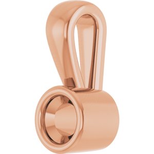 14K Rose Gold 3 mm Round Charm/Pendant Mounting – image 4