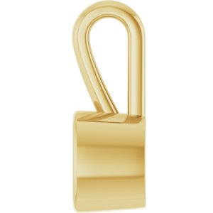 14K Yellow Gold 5.5x5.5 mm Cushion Charm/Pendant Mounting – image 6