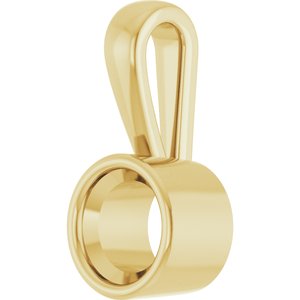 10K Yellow Gold 6 mm Round Charm/Pendant Mounting – image 4