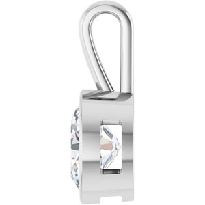 Continuum Sterling Silver 12x10 mm Oval Charm/Pendant Mounting – image 5