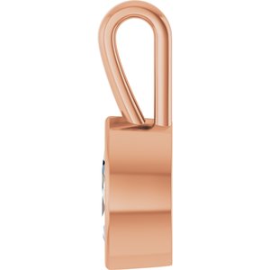 10K Rose Gold 8.5x4.5 mm Marquise Charm/Pendant Mounting – image 5