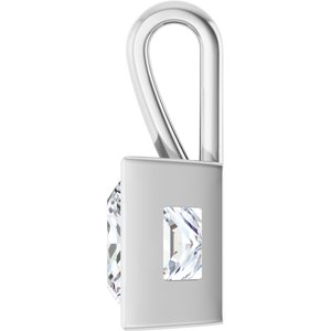 Sterling Silver 10x10 mm Square Charm/Pendant Mounting – image 5