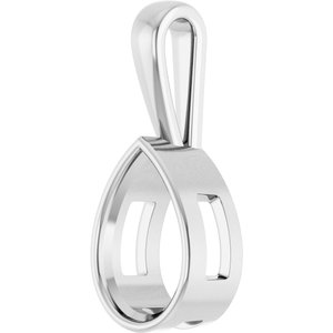 Continuum Sterling Silver 15x10 mm Pear Charm/Pendant Mounting – image 4