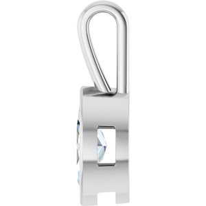 18K White Gold 10.5x5.5 mm Marquise Charm/Pendant Mounting – image 5