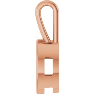 10K Rose Gold 10.5x5.5 mm Marquise Charm/Pendant Mounting – image 6