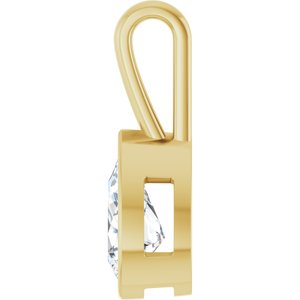 10K Yellow Gold 11.5x7 mm Pear Charm/Pendant Mounting – image 5
