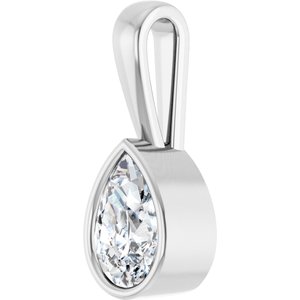 Continuum Sterling Silver 9x6 mm Pear Charm/Pendant Mounting – image 3
