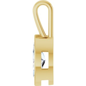 14K Yellow Gold 13x6.5 mm Marquise Charm/Pendant Mounting – image 5