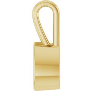 14K Yellow Gold 7x4.5 mm Pear Charm/Pendant Mounting – image 6