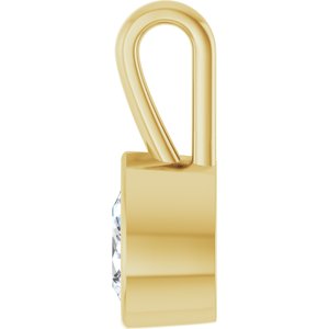 10K Yellow Gold 7x4.5 mm Pear Charm/Pendant Mounting – image 5