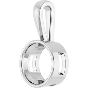 10K X1 White Gold 13 mm Round Charm/Pendant Mounting – image 4