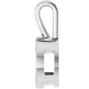 14K X1 White Gold 16 mm Round Charm/Pendant Mounting – image 6