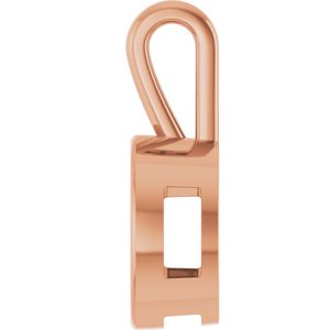 10K Rose Gold 16 mm Round Charm/Pendant Mounting – image 6