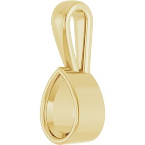 10K Yellow Gold 7x4.5 mm Pear Charm/Pendant Mounting – image 4