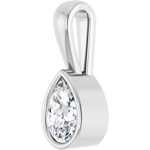 Continuum Sterling Silver 7x4.5 mm Pear Charm/Pendant Mounting – image 3
