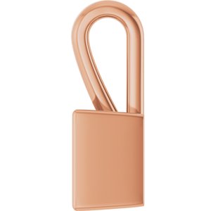 14K Rose Gold 5.5x5.5 mm Square Charm/Pendant Mounting – image 6