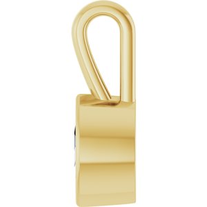 10K Yellow Gold 6x3.5 mm Marquise Charm/Pendant Mounting – image 5