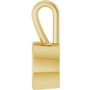 14K Yellow Gold 6.5x4.5 mm Oval Charm/Pendant Mounting – image 6