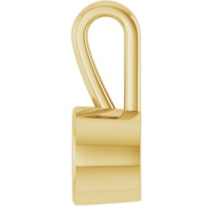 10K Yellow Gold 5.8 mm Round Charm/Pendant Mounting – image 6