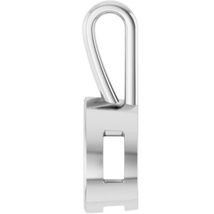 Continuum Sterling Silver 10x7 mm Pear Charm/Pendant Mounting – image 6