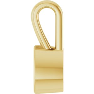 10K Yellow Gold 5x3 mm Pear Charm/Pendant Mounting – image 6