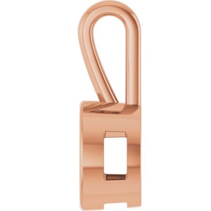 10K Rose Gold 9.4 mm Round Charm/Pendant Mounting – image 6