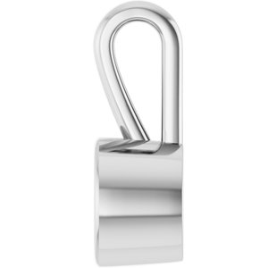 Continuum Sterling Silver 6 mm Round Charm/Pendant Mounting – image 6