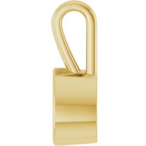 18K Yellow Gold 6.5x4.5 mm Pear Charm/Pendant Mounting – image 6