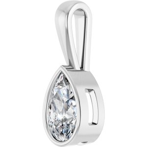 Continuum Sterling Silver 10x6 mm Pear Charm/Pendant Mounting – image 3