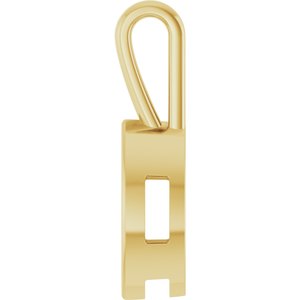 10K Yellow Gold 14x7 mm Marquise Charm/Pendant Mounting – image 6