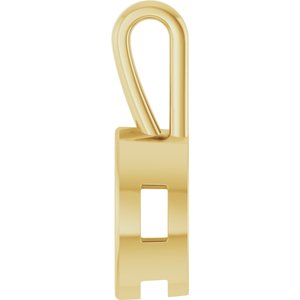 18K Yellow Gold 10x5 mm Marquise Charm/Pendant Mounting – image 6