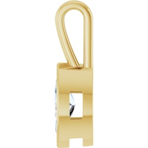 10K Yellow Gold 10x5 mm Marquise Charm/Pendant Mounting – image 5