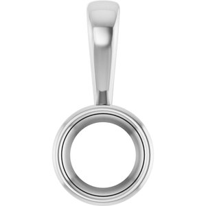 Continuum Sterling Silver 6.5 mm Round Charm/Pendant Mounting – image 2