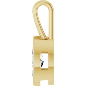 18K Yellow Gold 11x5.5 mm Marquise Charm/Pendant Mounting – image 5