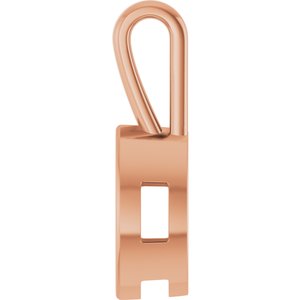 18K Rose Gold 11x5.5 mm Marquise Charm/Pendant Mounting – image 6