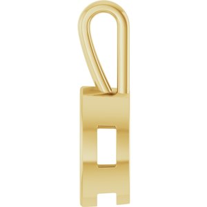 18K Yellow Gold 11x5.5 mm Marquise Charm/Pendant Mounting – image 6