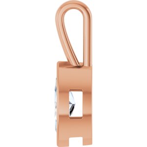 10K Rose Gold 11x5.5 mm Marquise Charm/Pendant Mounting – image 5