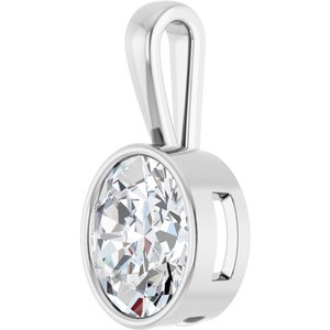 Continuum Sterling Silver 13x11 mm Oval Charm/Pendant Mounting – image 3