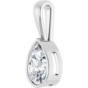 Continuum Sterling Silver 11.5x7 mm Pear Charm/Pendant Mounting – image 3