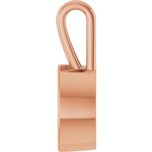 14K Rose Gold 9.5x5 mm Marquise Charm/Pendant Mounting – image 6