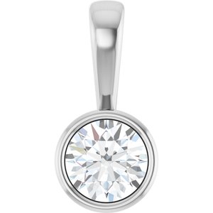 Sterling Silver 6 mm Round Charm/Pendant Mounting
