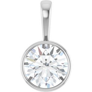 Continuum Sterling Silver 14 mm Round Charm/Pendant Mounting